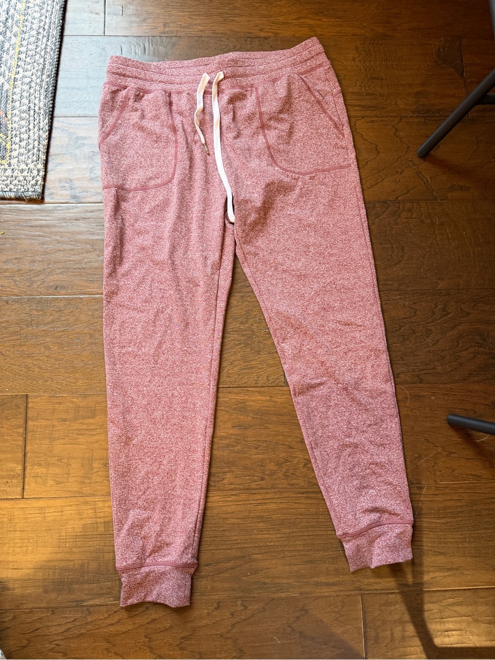 ZYIA Heathered Rose Pink Kids Jogger Pants with Drawstring